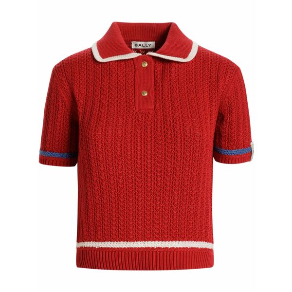 バリー レディース スポーツシャツ トップス Cotton polo top Red