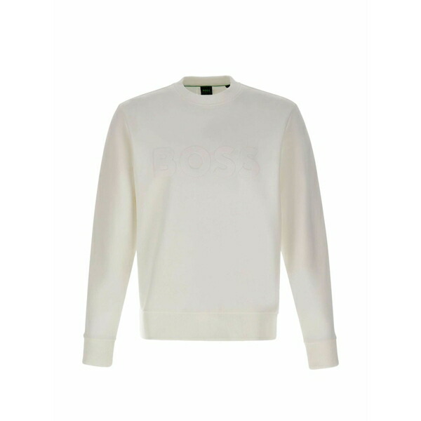 主任者 メンズ パーカー・スウェットシャツ アウター Logo ribbed crew-neck sweatshirt Neutrals