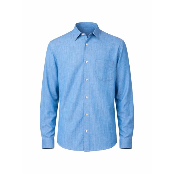 オフィシンジェネレール メンズ プルオーバー トップス Long-sleeved shirt Blue