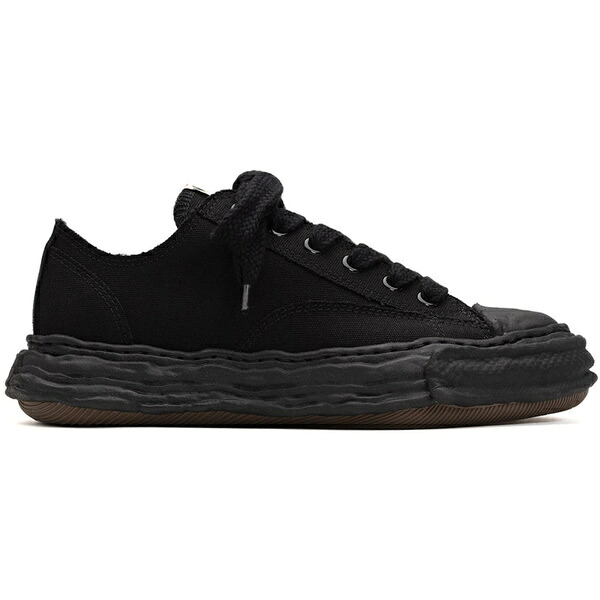 Maison Mihara Yasuhiro ミハラヤスヒロ メンズ スニーカー 【Maison Mihara Yasuhiro Peterson 23 OG Sole Canvas Low Black Black】 サイズ US_7(25.0cm) Black/Black｜asty