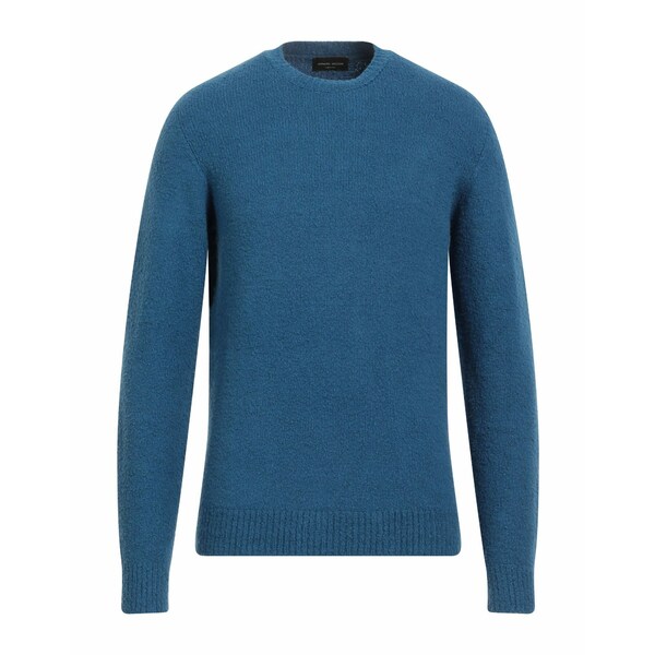 【貨物輸送無料】 ロベルトコリーナ メンズ 編み物\u0026プルオーバー アウター Sweaters Azure