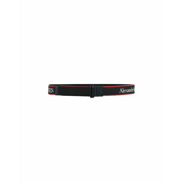 【送料無料】 マックイーン メンズ ベルト アクセサリー Belts Black