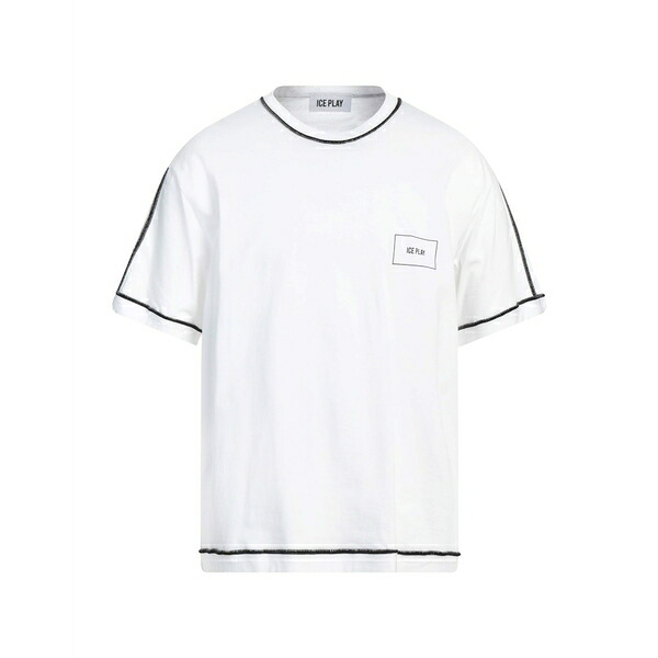 【送料無料】 アイスバーグ メンズ Tシャツ トップス T-shirts White