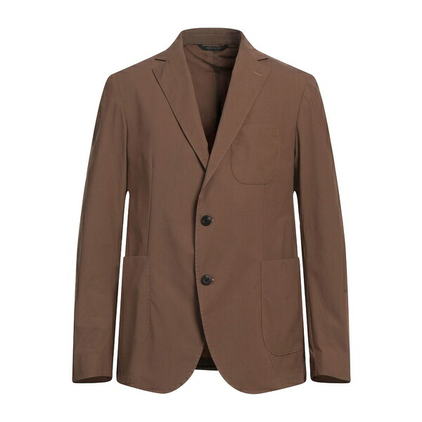【送料無料】 メッサジェリエ メンズ ジャケット＆ブルゾン アウター Blazers Brown