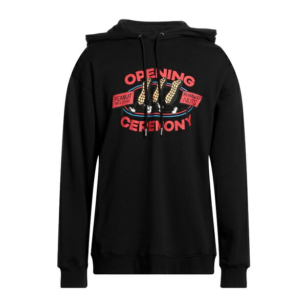 【送料無料】 オープニングセレモニー メンズ パーカー・スウェットシャツ アウター Sweatshirts Black