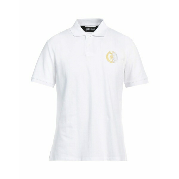 【送料無料】 ロベルトカヴァリ メンズ Tシャツ トップス Polo shirts White