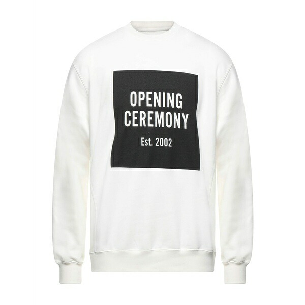 【送料無料】 オープニングセレモニー メンズ パーカー・スウェットシャツ アウター Sweatshirts White