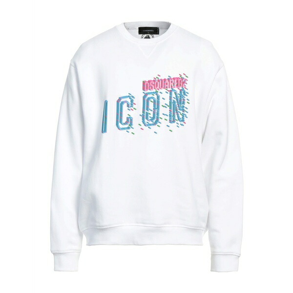 【送料無料】 ディースクエアード メンズ パーカー・スウェットシャツ アウター Sweatshirts White