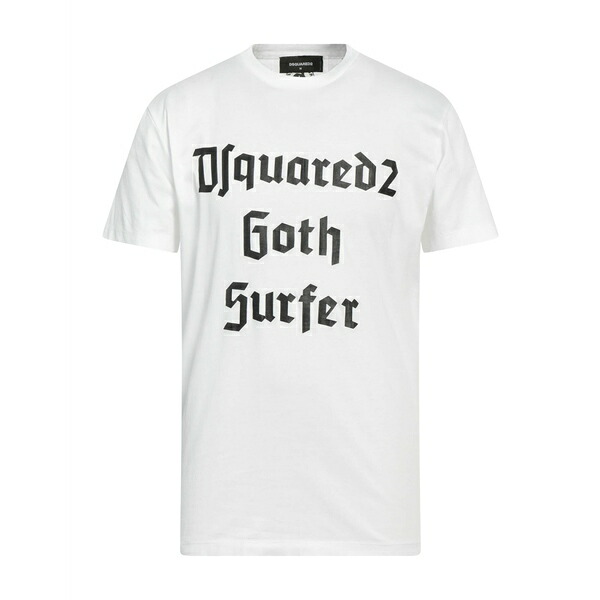 【送料無料】 ディースクエアード メンズ Tシャツ トップス T-shirts White｜asty 28,324円