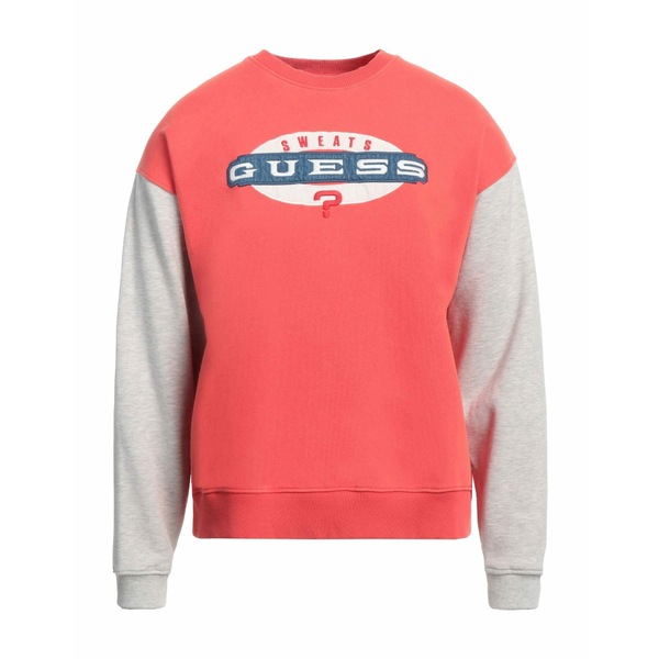 【貨物輸送無料】 ゲス メンズ パーカー・スウェットシャツ アウター Sweatshirts Red