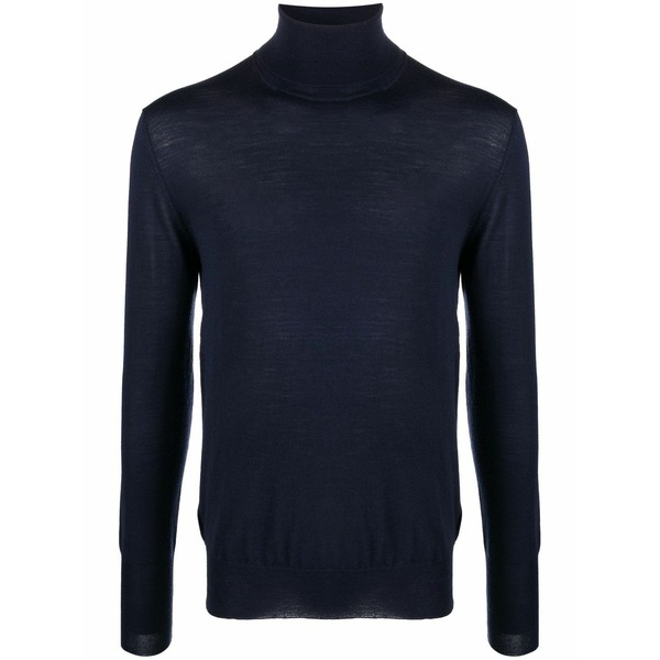 PTトリノ メンズ 編み物\u0026スウェーター アウター Roll neck knitted jumper Blue