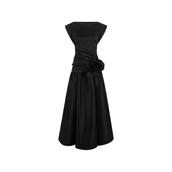 エイサー レディース 衣裳 トップス Delph flower-embellished maxi dress Black