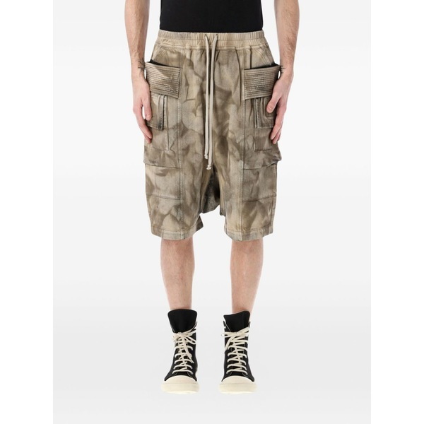リックオウエンス メンズ 心地よいズボン下 ボトムス Creatch cargo shorts Neutrals