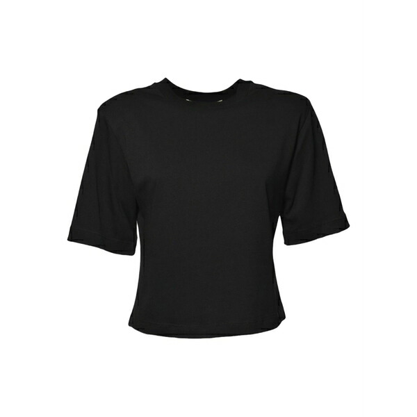 ナインミニッツ レディース プルオーバー トップス Short-sleeved t-shirt Black