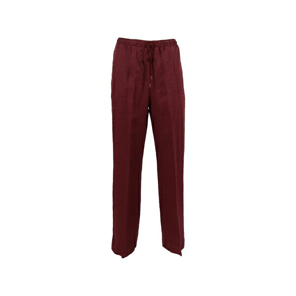 ブリ後ろ側 1949 レディース 心地よいズボン下 ボトムス Drawstring elasticated-waist trousers Red