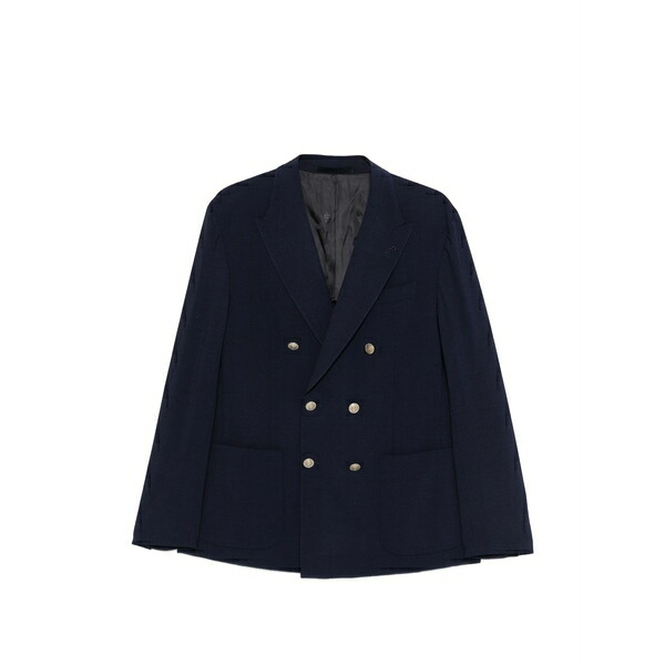 イレブンティ メンズ 上衣＆上衣 アウター Double-breasted pocket jacket Blue