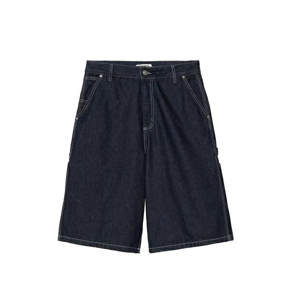 鉄道車両ハート型 レディース 心地よいズボン下 ボトムス Contrast-stitch shorts Blue