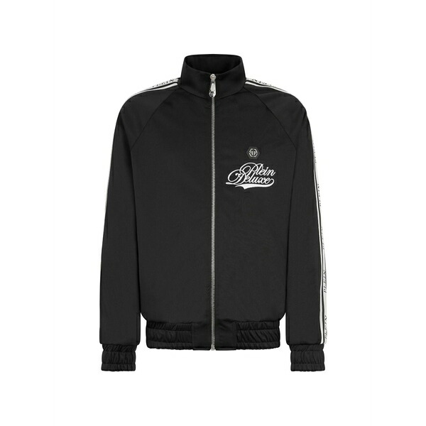 フィリップ飾り気のない メンズ 上衣＆上衣 アウター Stripe deluxe signature jacket Black