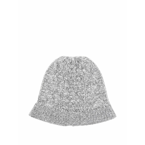ミッソーニ レディース 帽子 アクセサリー Sequin-embellished cable-knit beanie hat Grey｜asty