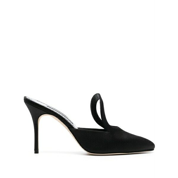マノロブラニク レディース サンダル シューズ Fugati 100粍 heeled mules  Black