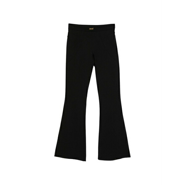 呼びりん探し回る レディース 心地よいズボン下 ボトムス Flared trousers Black