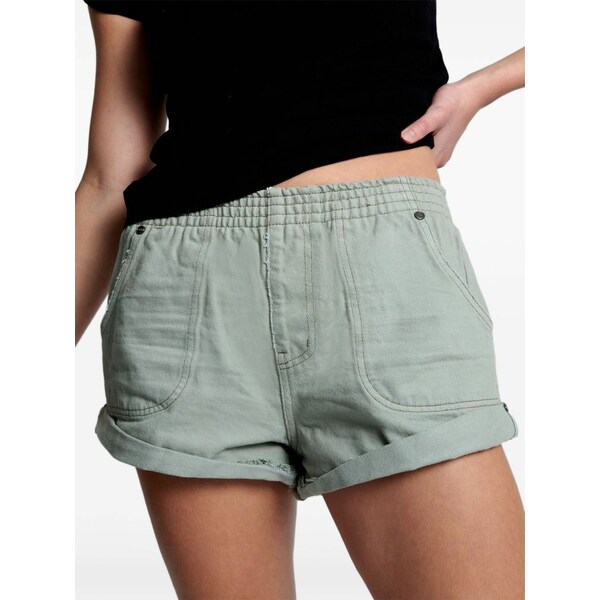 一 ティースプーン レディース 心地よいズボン下 ボトムス Elasticated shorts Green