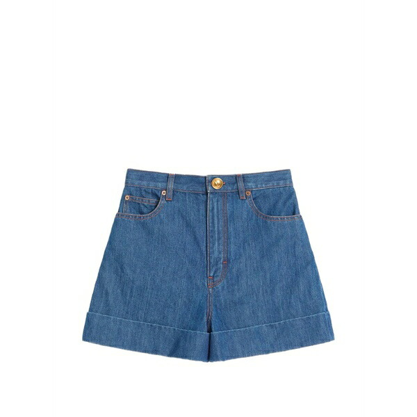 ヴァレンティノ ガラヴァーニ レディース 心地よいズボン下 ボトムス Lightweight denim shorts Blue