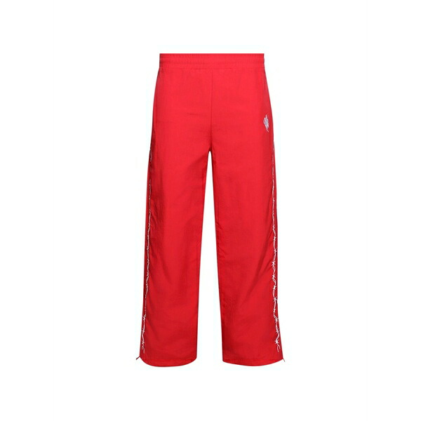 ウォーレンロータス メンズ 心地よいズボン下 ボトムス Barbed-wire track pants Red