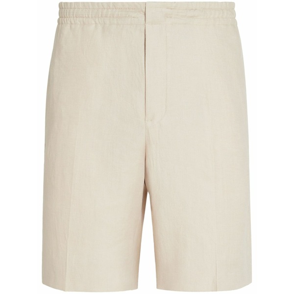 ゼニア メンズ 心地よいズボン下 ボトムス Oasi lino linen shorts Neutrals