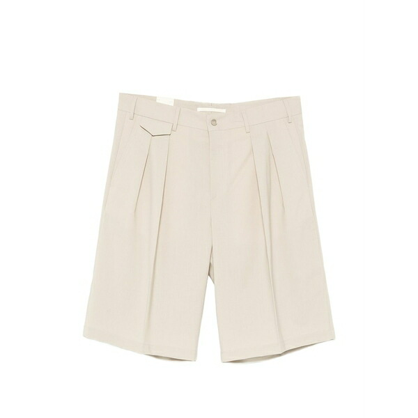 ブリ後ろ側 1949 メンズ 心地好いズボン下 ボトムス Bedfords pleated coin-pocket shorts Green