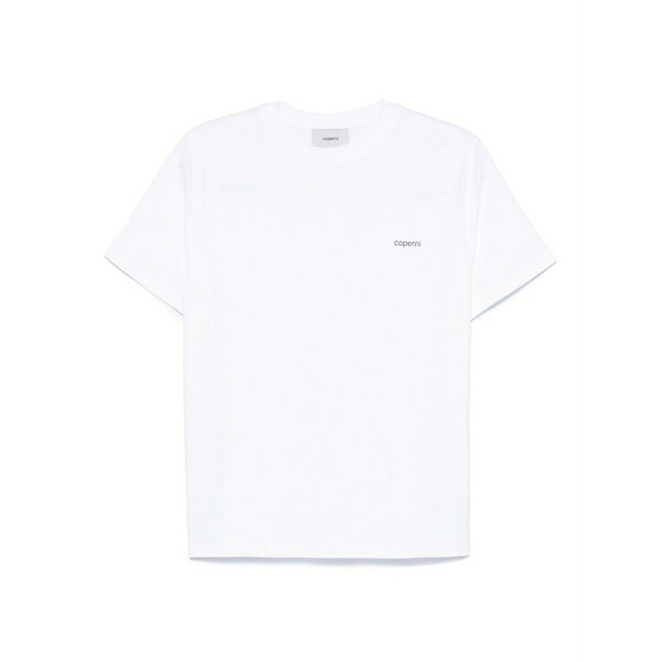 コペルニ メンズ ティーシャツ トップス Logo t-shirt White
