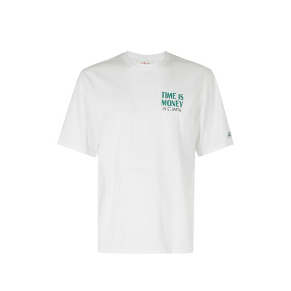 エムシーツーセイントバース メンズ プルオーバー トップス Delmar graphic-print cotton t-shirt White