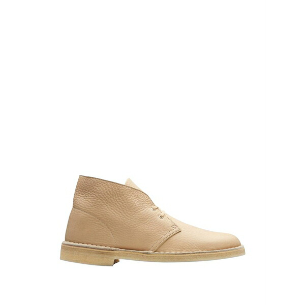 クラークス メンズ ブーツ シューズ Originals desert pebble-grain leather boots Neutrals