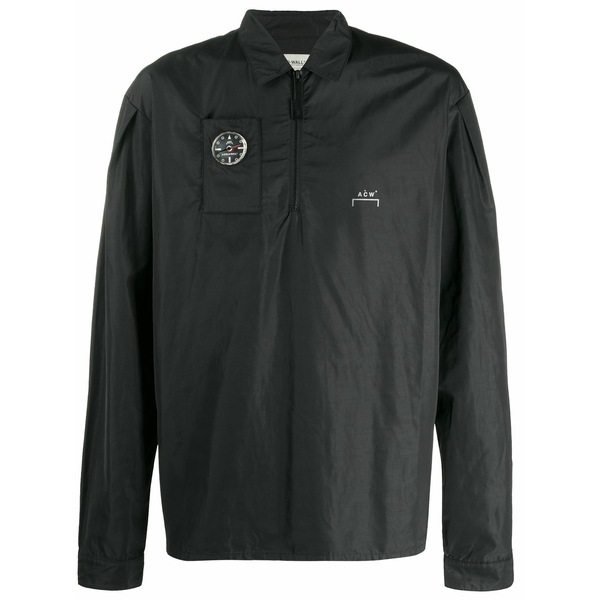アコールドウォール メンズ 上衣＆上衣 アウター Nylon compass jacket Black