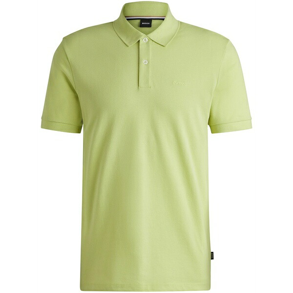 主任者 メンズ スポーツシャツ トップス Logo-embroidered cotton polo shirt Green