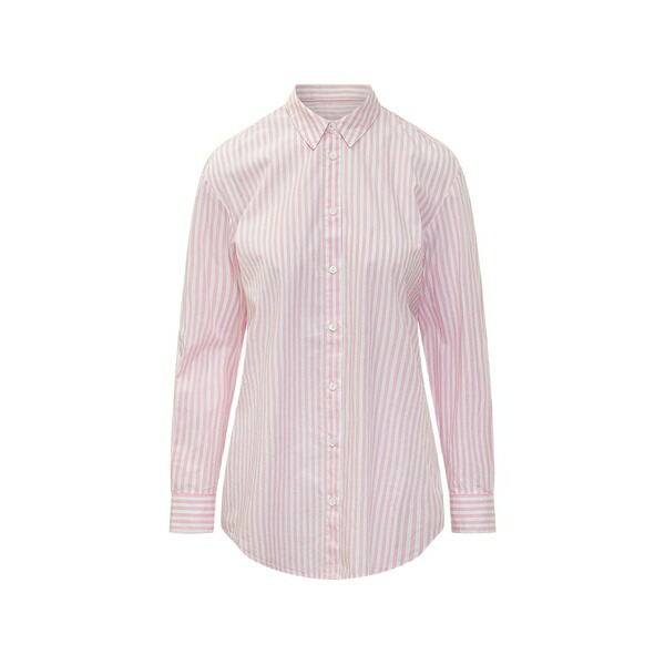 エムシーツーセイントバース レディース プルオーバー トップス Brigitte stripe-pattern shirt Pink