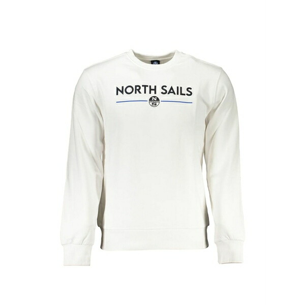 北の方大売り出し メンズ パーカー・スウェットシャツ アウター Logo-print crew-neck sweater White