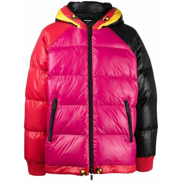 ディースクエアード メンズ 上衣＆上衣 アウター Kaban logo-print padded jacket Red