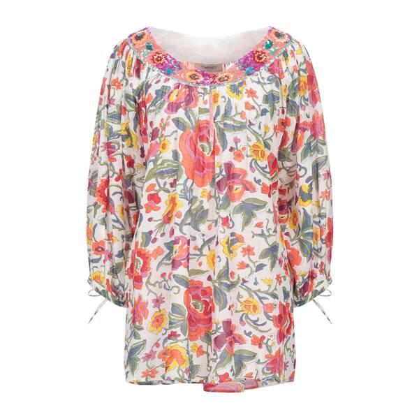 【貨物輸送無料】 ツイン仕掛ける レディース プルオーバー トップス Tops White