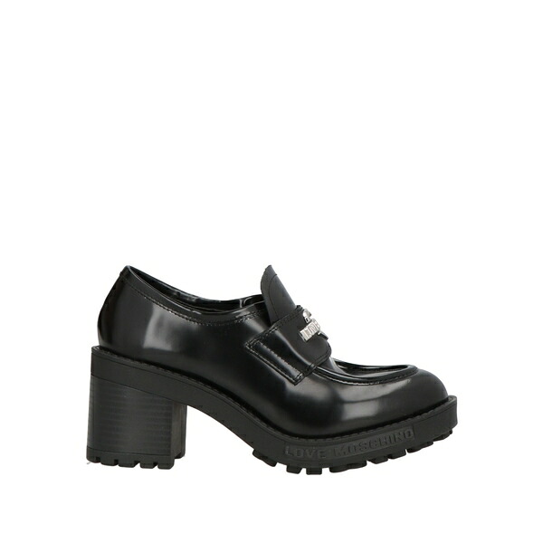 【貨物輸送無料】 モスキーノ レディース スリッポン・ローファー シューズ Loafers Black