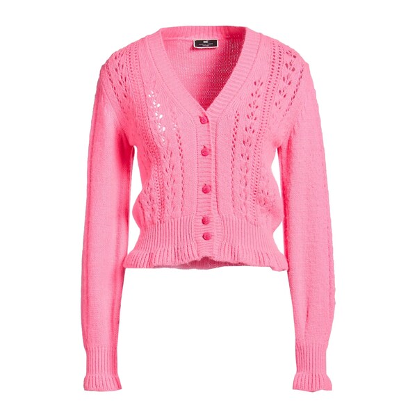 【貨物輸送無料】 エリザベスフランキ レディース ジレー アウター Cardigans Pink