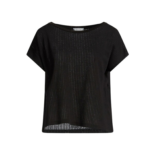 【送料無料】 クロスリー レディース Tシャツ トップス T-shirts Black｜asty