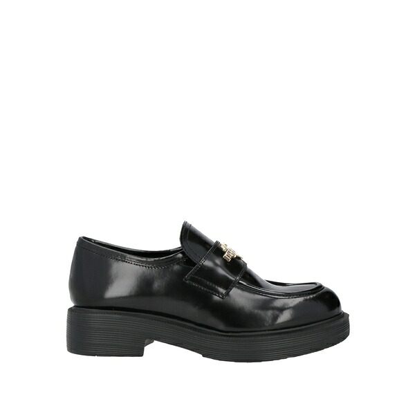 【貨物輸送無料】 モスキーノ レディース スリッポン・ローファー シューズ Loafers Black