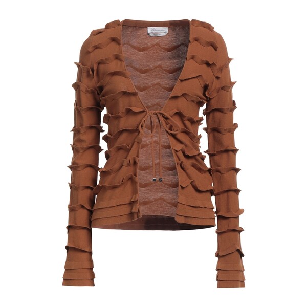 【貨物輸送無料】 ブル米国海兵隊員 レディース ジレー アウター Cardigans Brown