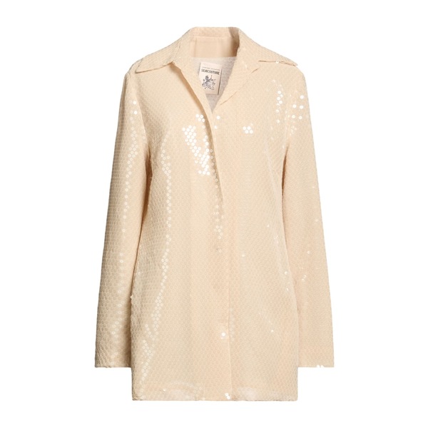 【送料無料】 セミクチュール レディース ジャケット＆ブルゾン アウター Jackets Beige｜asty