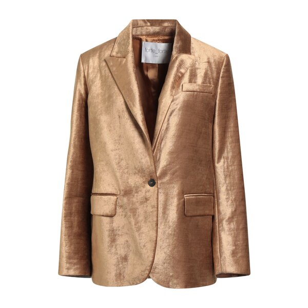 【貨物輸送無料】 フォルテ フォルテ レディース 上衣＆上衣 アウター Blazers Gold