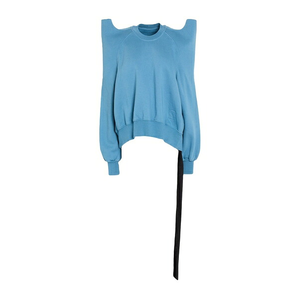 【貨物輸送無料】 リックオウエンス レディース パーカー・スウェットシャツ アウター Sweatshirts Blue