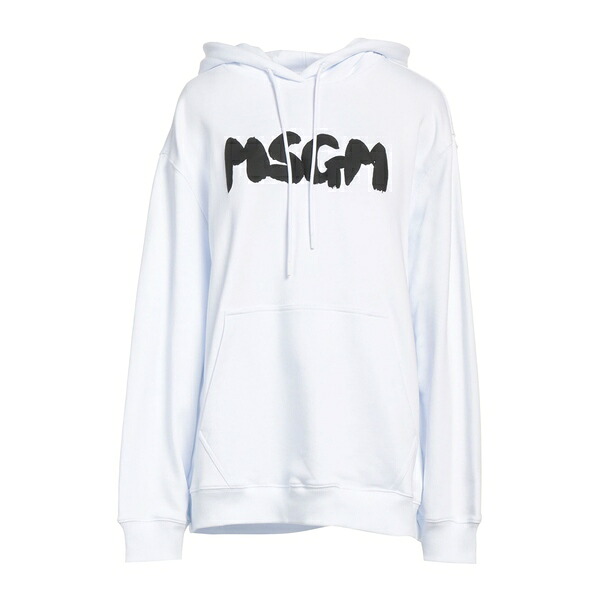 【貨物輸送無料】 エムエスジイエム レディース パーカー・スウェットシャツ アウター Sweatshirts White