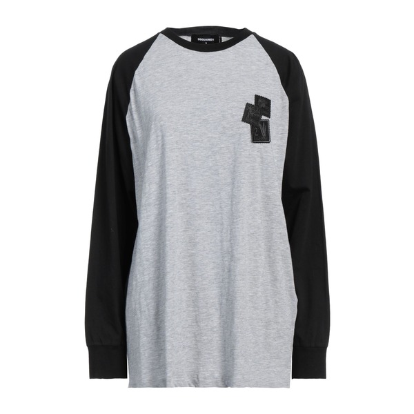 【貨物輸送無料】 ディースクエアード レディース ティーシャツ トップス T-shirts Grey
