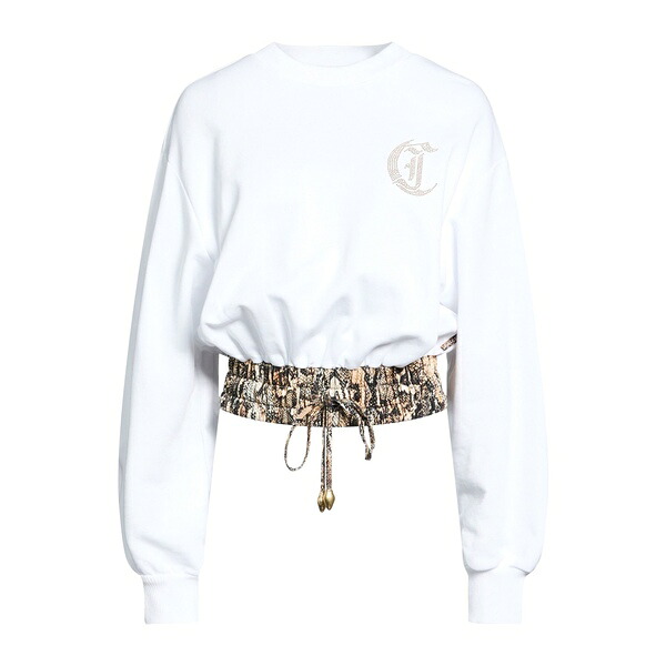 【貨物輸送無料】 ロベルトカヴァリ レディース パーカー・スウェットシャツ アウター Sweatshirts White